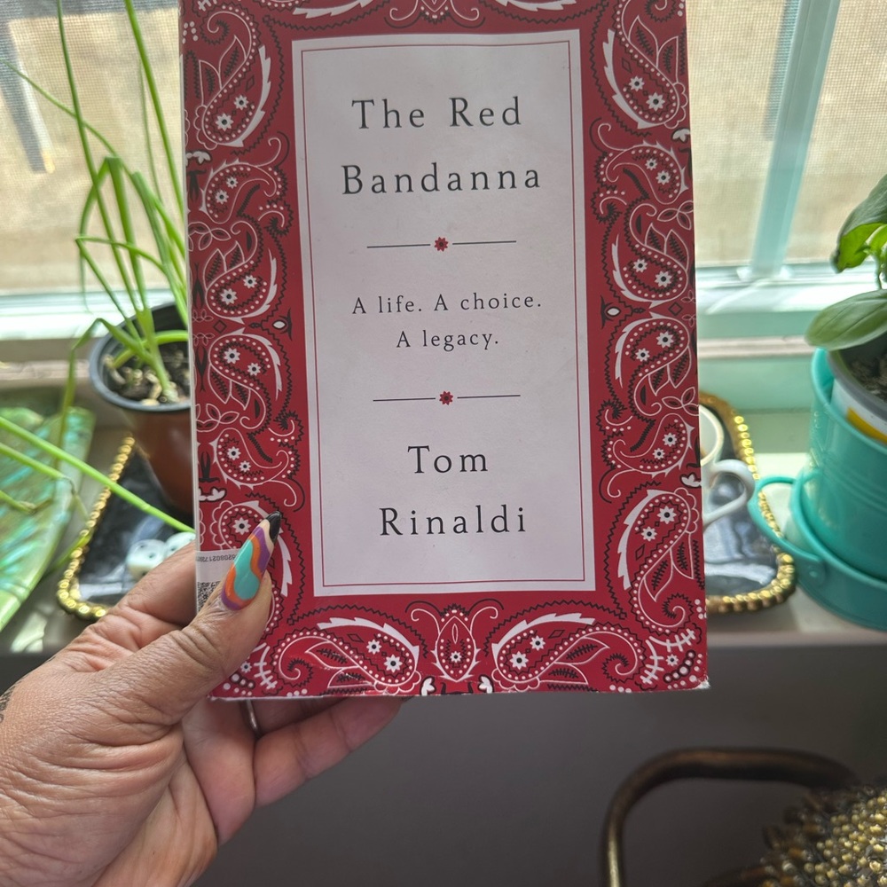 Red Bandanna Decorative Book by